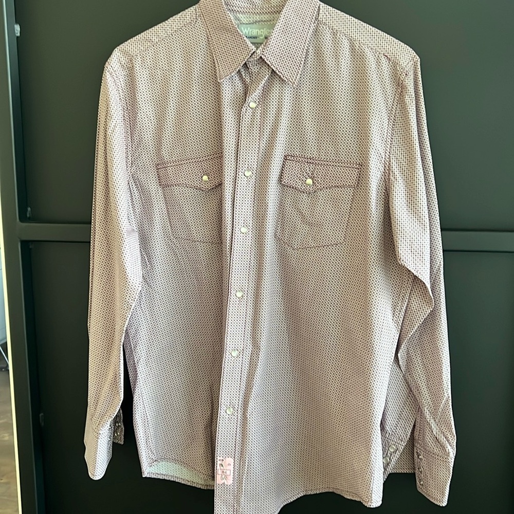 Men’s maroon  western shirt